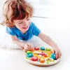 Hape - Chonky Clock Puzzle - Ur Puslespil Med Tal I Træ