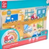 Hape - Construction Peg Puzzle - Byggeplads Knoppuslespil