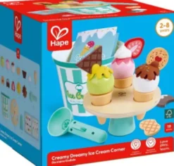 Hape - Creamy Dreamy Ice Cream Corner - Isbøtte Legesæt