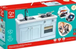 Hape - Deluxe Kitchen With Running Water - Legekøkken
