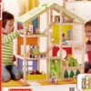 Hape - Dukkehus Med Møbler