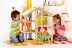 Hape - Dukkehus Med Møbler