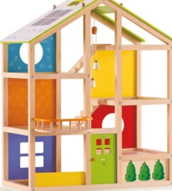 Hape - Dukkehus Med Møbler