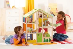 Hape - Dukkehus Med Møbler