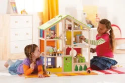 Hape - Dukkehus Med Møbler