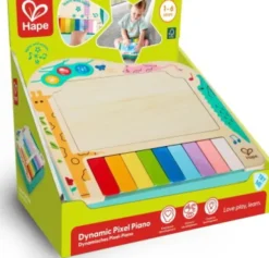 Hape - Dynamic Pixel Piano - Med Lyd Og Lys - Love, Play, Learn