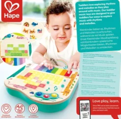 Hape - Dynamic Pixel Piano - Med Lyd Og Lys - Love, Play, Learn