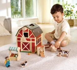 Hape - Happy Farm Playset - Bondegård