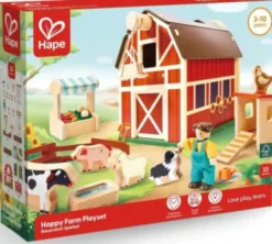 Hape - Happy Farm Playset - Bondegård