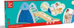 Hape - 4-In-1 Climb & Slide Gym Set - Klatrestativ Til Børn