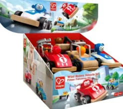 Hape - Legetøjsbil I Træ - Wild Riders Vehicle Set - Assorteret