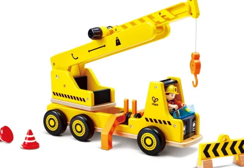 Hape - Mobile Crane & Construction Set - Kran & Konstruktion