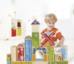 Hape - Organeco Blocks - Byggeklodser I Bambus Træ