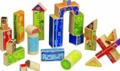 Hape - Organeco Blocks - Byggeklodser I Bambus Træ