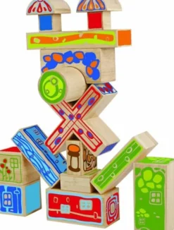 Hape - Organeco Blocks - Byggeklodser I Bambus Træ