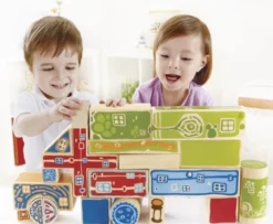 Hape - Organeco Blocks - Byggeklodser I Bambus Træ