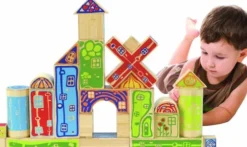 Hape - Organeco Blocks - Byggeklodser I Bambus Træ