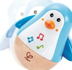 Hape - Pingvin Legetøj Med Musik - Penquin Musical Wobbler