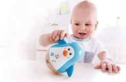 Hape - Pingvin Legetøj Med Musik - Penquin Musical Wobbler