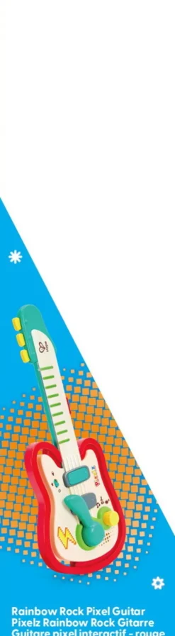 Hape - Pixelz Regnbue Rock Guitar Til Børn
