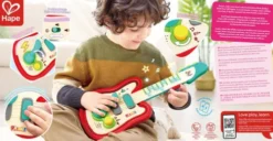 Hape - Pixelz Regnbue Rock Guitar Til Børn