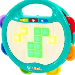 Hape - Pixelz Shake & Tap Tambourine - Tamburin Til Børn