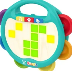 Hape - Pixelz Shake & Tap Tambourine - Tamburin Til Børn