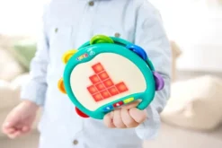 Hape - Pixelz Shake & Tap Tambourine - Tamburin Til Børn
