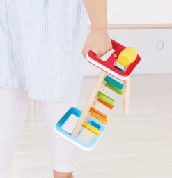 Hape - Rainbow Pounder - Hammerbræt I Træ Til Børn