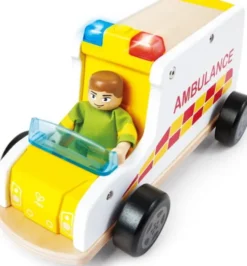 Hape - Rapid Response Toy Ambulance - Ambulance Med Lyd