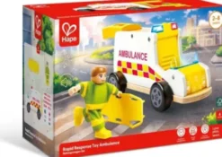 Hape - Rapid Response Toy Ambulance - Ambulance Med Lyd