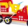 Hape - Siren & Lights Toy Fire Truck - Brandbil Med Lyd