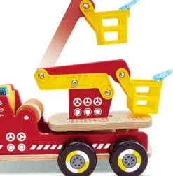 Hape - Siren & Lights Toy Fire Truck - Brandbil Med Lyd