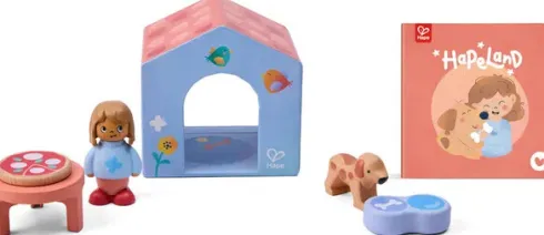 Hape - The Tiny House - Bog Og Figur Legesæt - Hapeland
