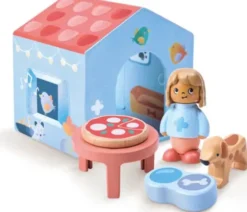 Hape - The Tiny House - Bog Og Figur Legesæt - Hapeland