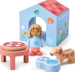 Hape - The Tiny House - Bog Og Figur Legesæt - Hapeland