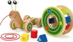 Hape Trækdyr / Puttekasse - Walk-A-Long Snail