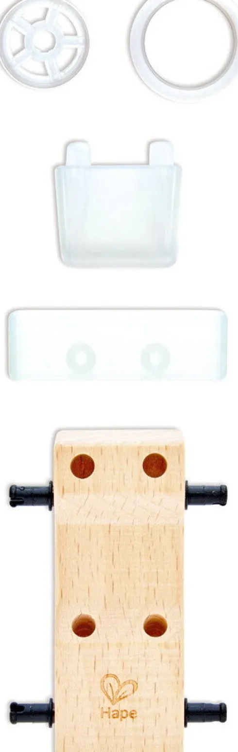 Hape - Whizzy Wheels - Legetøjsbil Byggesæt I Træ - Assorteret