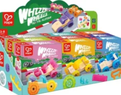 Hape - Whizzy Wheels - Legetøjsbil Byggesæt I Træ - Assorteret