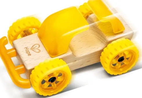 Hape - Whizzy Wheels - Legetøjsbil Byggesæt I Træ - Assorteret