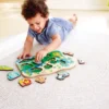Hape - Wild Animals Peg Puzzle - Vilde Dyr Knoppuslespil