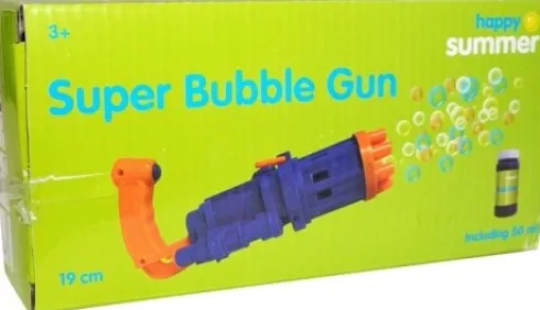 Happy Summer - Super Sæbeboblepistol 19 CM