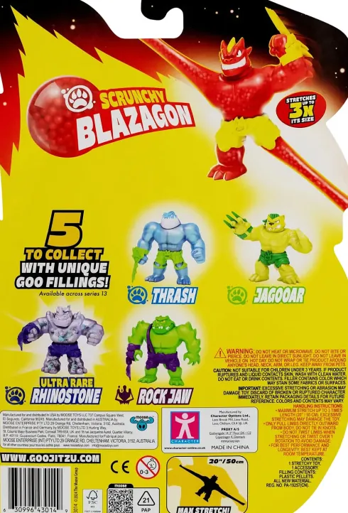 Heroes Of Goo Jit Zu - Meteor Madness - Scrunchy Blazagon Figur