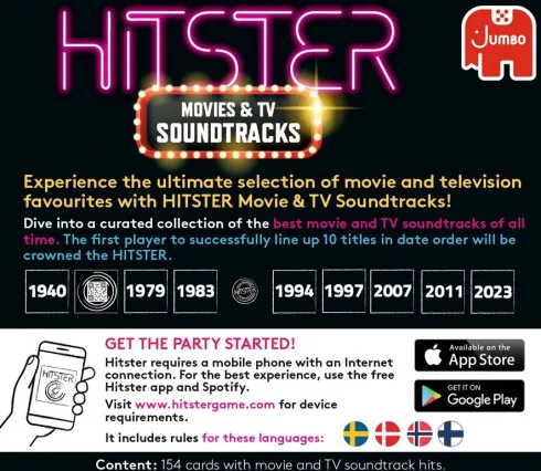 Hitster Movies & Tv Soundtracks - Dansk