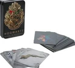 Hogwarts Playing Cards In A Tin Black