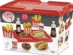 Hot Dog Grillmester Legemad Sæt I 25 Dele - Ecoiffier Chef