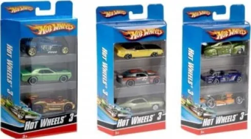 Hot Wheels 3 - Biler - Die-Cast - 3-Pak - Assorteret