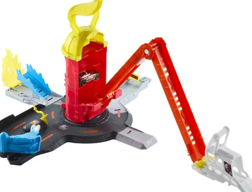 Hot Wheels - City Super Fire Station Rescue - Brandstation - Mattel