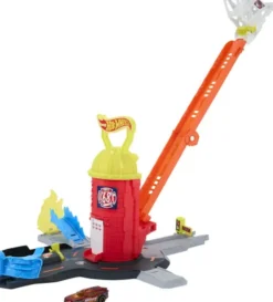 Hot Wheels - City Super Fire Station Rescue - Brandstation - Mattel