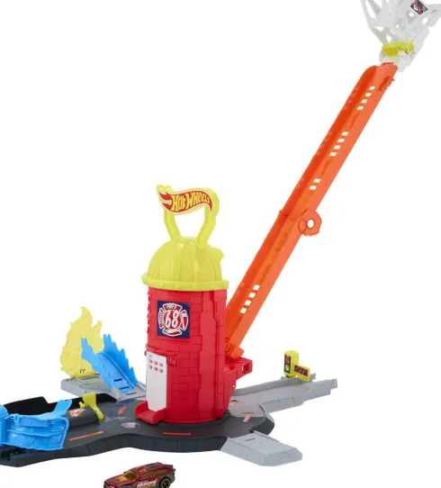 Hot Wheels - City Super Fire Station Rescue - Brandstation - Mattel